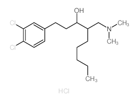 1-(3,4-dichlorophenyl)-4-(dimethylaminomethyl)nonan-3-ol结构式