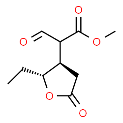 3-Furanaceticacid,2-ethyl-alpha-formyltetrahydro-5-oxo-,methylester,(2R,3R)-(9CI) picture