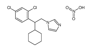 1-[2-cyclohexyl-2-(2,4-dichlorophenyl)ethyl]imidazole,nitric acid结构式