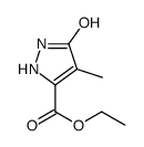 ethyl 4-methyl-5-oxo-1,2-dihydropyrazole-3-carboxylate结构式