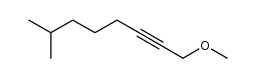 1-methoxy-7-methyl-oct-2-yne结构式