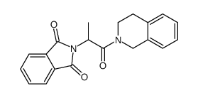 2-[1-(3,4-dihydro-1H-isoquinolin-2-yl)-1-oxopropan-2-yl]isoindole-1,3-dione结构式