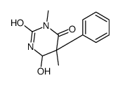 6-hydroxy-3,5-dimethyl-5-phenyl-1,3-diazinane-2,4-dione结构式