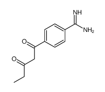 4-(3-oxopentanoyl)benzenecarboximidamide结构式