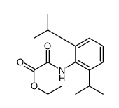 ethyl 2-[2,6-di(propan-2-yl)anilino]-2-oxoacetate结构式