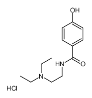 N-[2-(diethylamino)ethyl]-4-hydroxybenzamide,hydrochloride结构式