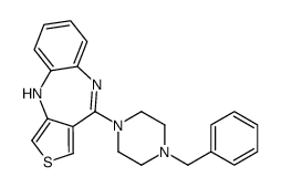 4-(4-benzylpiperazin-1-yl)-10H-thieno[3,4-b][1,5]benzodiazepine Structure