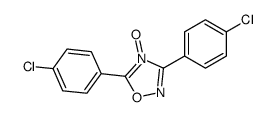 3,5-bis(4-chlorophenyl)-4-oxido-1,2,4-oxadiazol-4-ium结构式