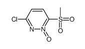 3-chloro-6-methylsulfonyl-1-oxidopyridazin-1-ium Structure