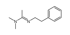 N,N-dimethyl-N'-(2-phenylethyl)ethanimidamide结构式