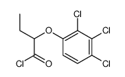 2-(2,3,4-trichlorophenoxy)butanoyl chloride Structure