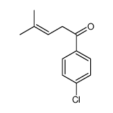 1-(4-chlorophenyl)-4-methylpent-3-en-1-one结构式