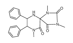 1,3,9-trimethyl-7,8-diphenyl-1,3,6,9-tetraaza-spiro[4.5]decane-2,4,10-trione Structure