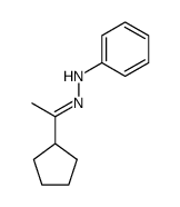 N-[1-Cyclopentyl-eth-(E)-ylidene]-N'-phenyl-hydrazine结构式