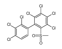 1,2,3,4-tetrachloro-5-methylsulfonyl-6-(2,3,4-trichlorophenyl)benzene结构式