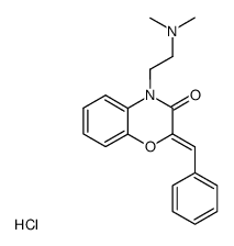 2-benzylidene-4-(2-dimethylamino-ethyl)-4H-benzo[1,4]oxazin-3-one, hydrochloride结构式