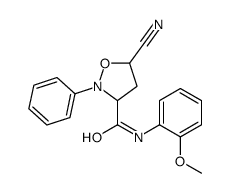 5-cyano-N-(2-methoxyphenyl)-2-phenyl-1,2-oxazolidine-3-carboxamide结构式