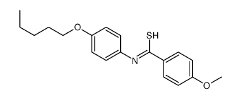 4-methoxy-N-(4-pentoxyphenyl)benzenecarbothioamide结构式