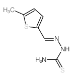Hydrazinecarbothioamide,2-[(5-methyl-2-thienyl)methylene]-结构式