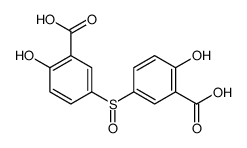 5-(3-carboxy-4-hydroxyphenyl)sulfinyl-2-hydroxybenzoic acid Structure