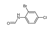 N-(2-bromo-4-chlorophenyl)formamide结构式