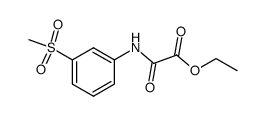 Ethyl 3'-(methylsulfonyl)oxanilate Structure