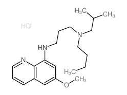 N-butyl-N-(6-methoxyquinolin-8-yl)-N-(2-methylpropyl)propane-1,3-diamine结构式
