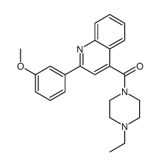 (4-ethylpiperazin-1-yl)-[2-(3-methoxyphenyl)quinolin-4-yl]methanone Structure