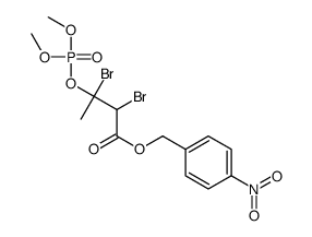 (4-nitrophenyl)methyl 2,3-dibromo-3-dimethoxyphosphoryloxybutanoate结构式