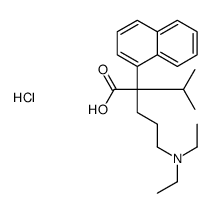 (4-carboxy-5-methyl-4-naphthalen-1-ylhexyl)-diethylazanium,chloride Structure