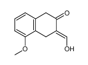 8-methoxy-3-oxo-1,2,3,4-tetrahydro-naphthalene-2-carbaldehyde结构式