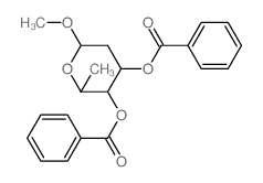 b-L-lyxo-Hexopyranoside, methyl2,6-dideoxy-, dibenzoate (9CI)结构式