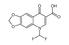 5-(difluoromethyl)-8-oxo-[1,3]dioxolo[4,5-g]quinoline-7-carboxylic acid结构式