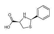 (2R,4R)-2-phenylthiazolidine-4-carboxylic acid Structure