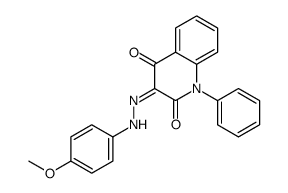 3-[(4-methoxyphenyl)hydrazinylidene]-1-phenylquinoline-2,4-dione Structure