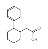 2-(2-phenylcyclohexyl)acetic acid Structure