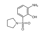 2-amino-6-pyrrolidin-1-ylsulfonylphenol Structure