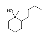 2-butyl-1-methylcyclohexan-1-ol结构式