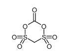 2,2,4,4-tetraoxo-1,5,2,4-dioxadithian-6-one结构式