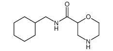 N-(cyclohexylmethyl)morpholine-2-carboxamide结构式