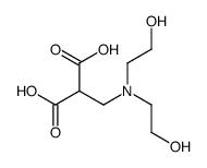 2-[[bis(2-hydroxyethyl)amino]methyl]propanedioic acid结构式