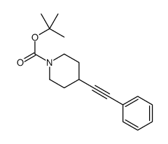 N-boc-4-(苯基乙炔)哌啶结构式