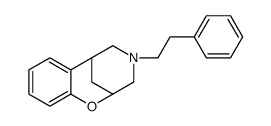 3,4,5,6-Tetrahydro-4-phenethyl-2,6-methano-2H-1,4-benzoxazocine结构式