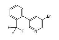 3-BROMO-5-(2-(TRIFLUOROMETHYL)PHENYL)PYRIDINE结构式
