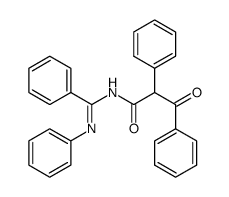 3-oxo-2,3-diphenyl-N-(N-phenyl-benzimidoyl)-propionamide结构式