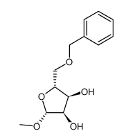 methyl 5-benzyloxy-β-D-ribofuranoside Structure