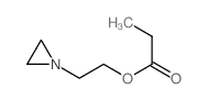 2-aziridin-1-ylethyl propanoate structure