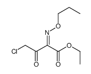 ethyl 4-chloro-3-oxo-2-propoxyiminobutanoate Structure