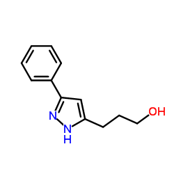 3-(3-Phenyl-1H-pyrazol-5-yl)-1-propanol Structure