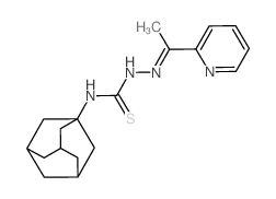 3-(1-adamantyl)-1-(1-pyridin-2-ylethylideneamino)thiourea结构式
